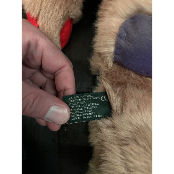 Vintage Russ Berrie The Bear of Patches Plush Teddy Bear Stuffed Animal 15" Toy - Picture 4 of 6